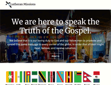 Tablet Screenshot of lutheranmissions.org